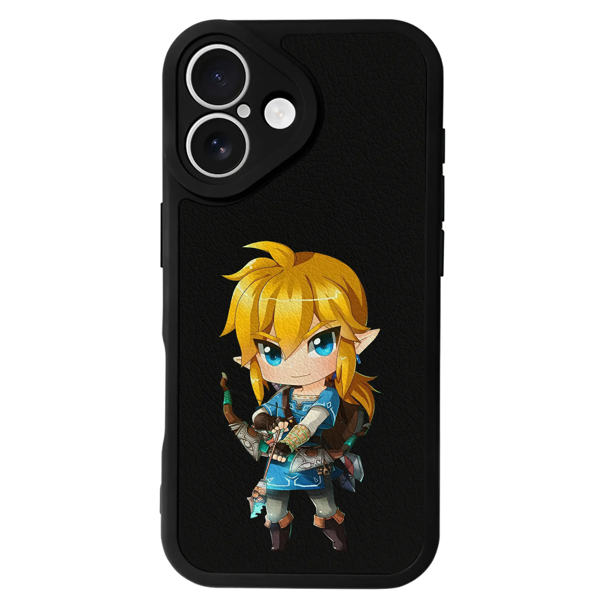 ゼルダの伝説 グッズ,リンク - IPhone 16シリーズ対応 ・ シリコンスマホケース ・ レザー調 ・ 高精度フィット ・ 耐衝撃 ・ ワイヤレス充電対応 ・ 精密カット